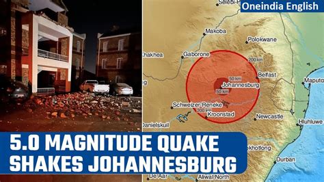 earthquake in johannesburg south africa